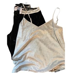 ❌ SOLD-Victoria’s Secret Velvet Sleepwear Set - Top, Leggings, and Shorts